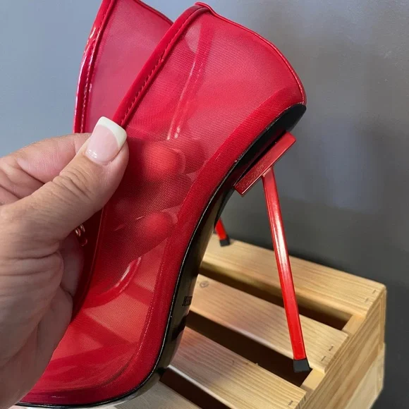 Jessica Rich red stiletto Pumps size 8.5. NWOT - Picture 2 of 5
